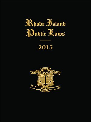 cover image of Rhode Island Public Laws